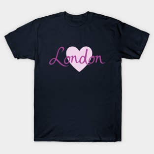 London Script & Heart T-Shirt